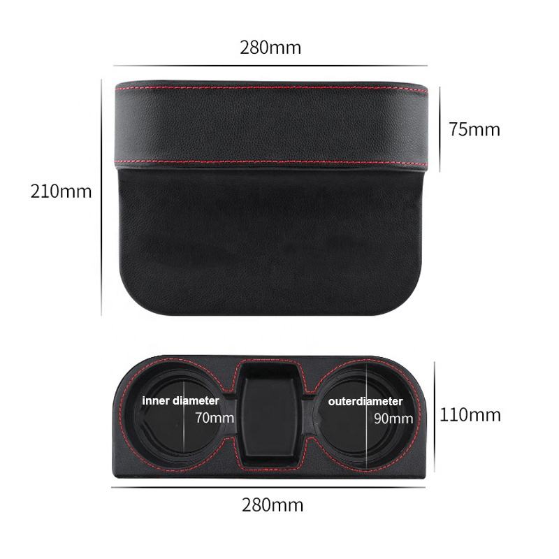 KeyNew Car Seat Wedge Cup Drink Holder - Multipurpose Auto Organizer for Minivans, SUVs